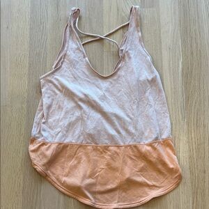 Prana Peach and Orange Tank Top
